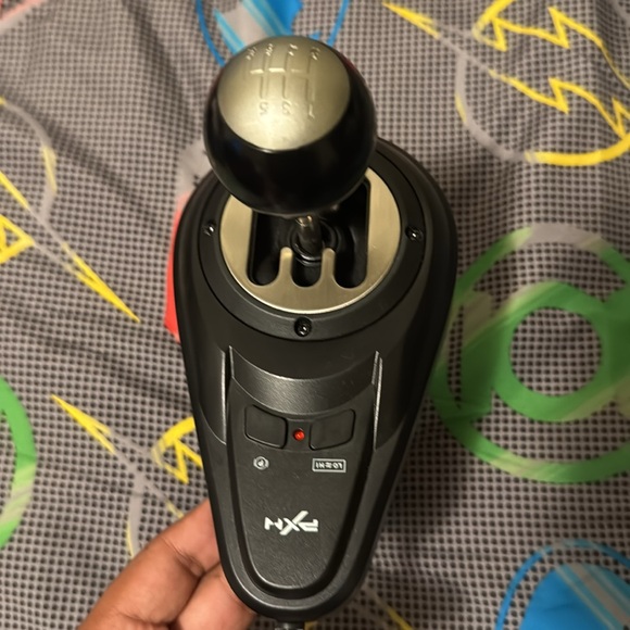 The black PXN V10 steering wheel shifter has all of the cords - Picture 3 of 5